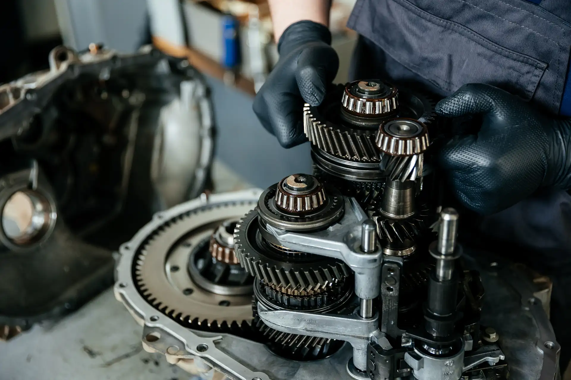 Disassembled mechanism for assembly-scope review